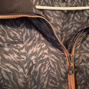Varley Gray and Orange Puffer Jacket
